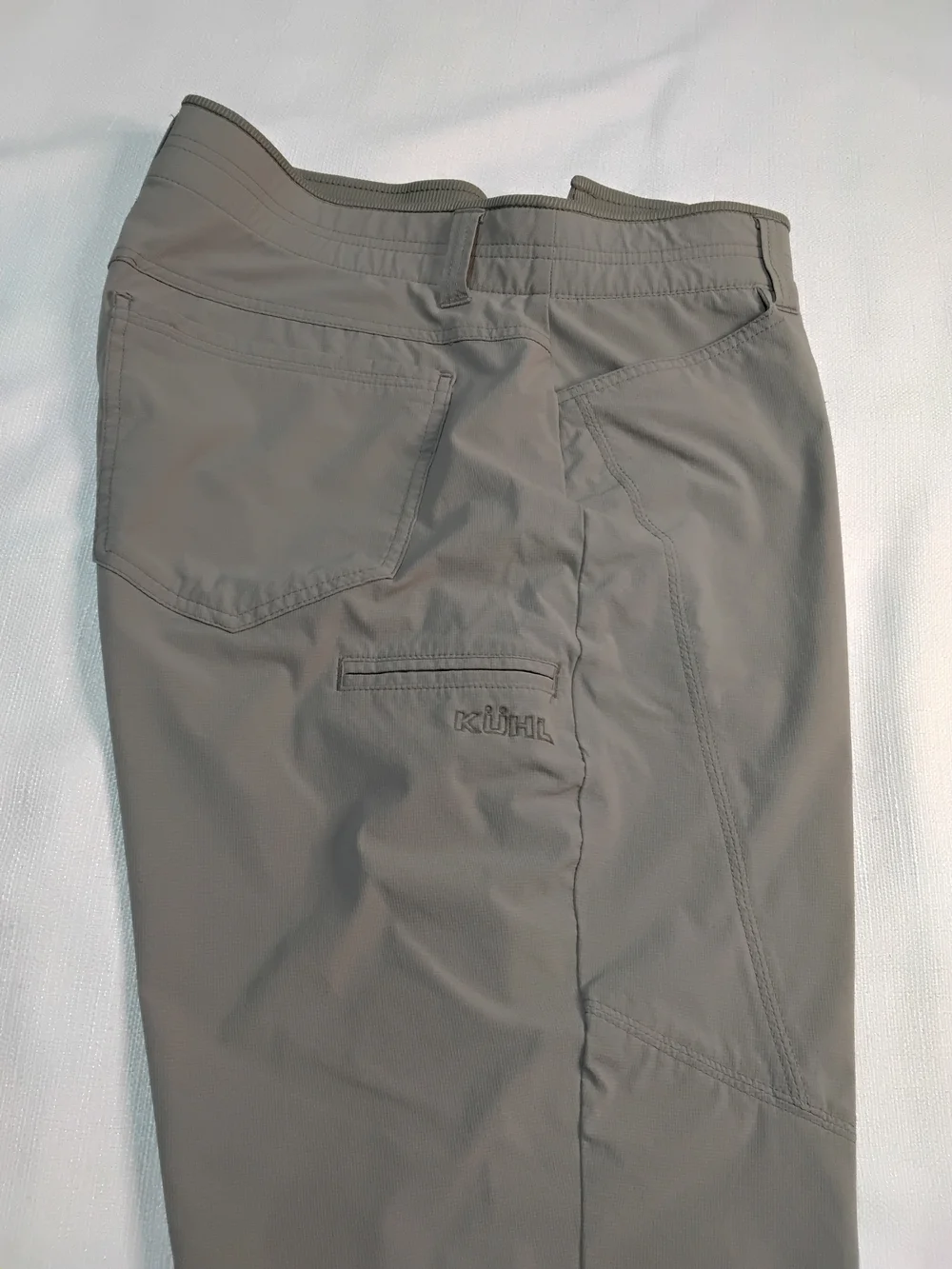 Kuhl Deceptr Men's Chino-Style Pants in Taupe Gray Sz 38x32 Outdoor Hiking Nylon